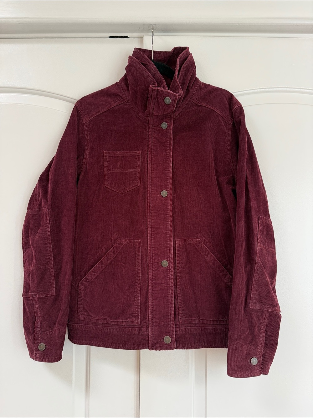 Corduroy Utility Jacket - Burgundy